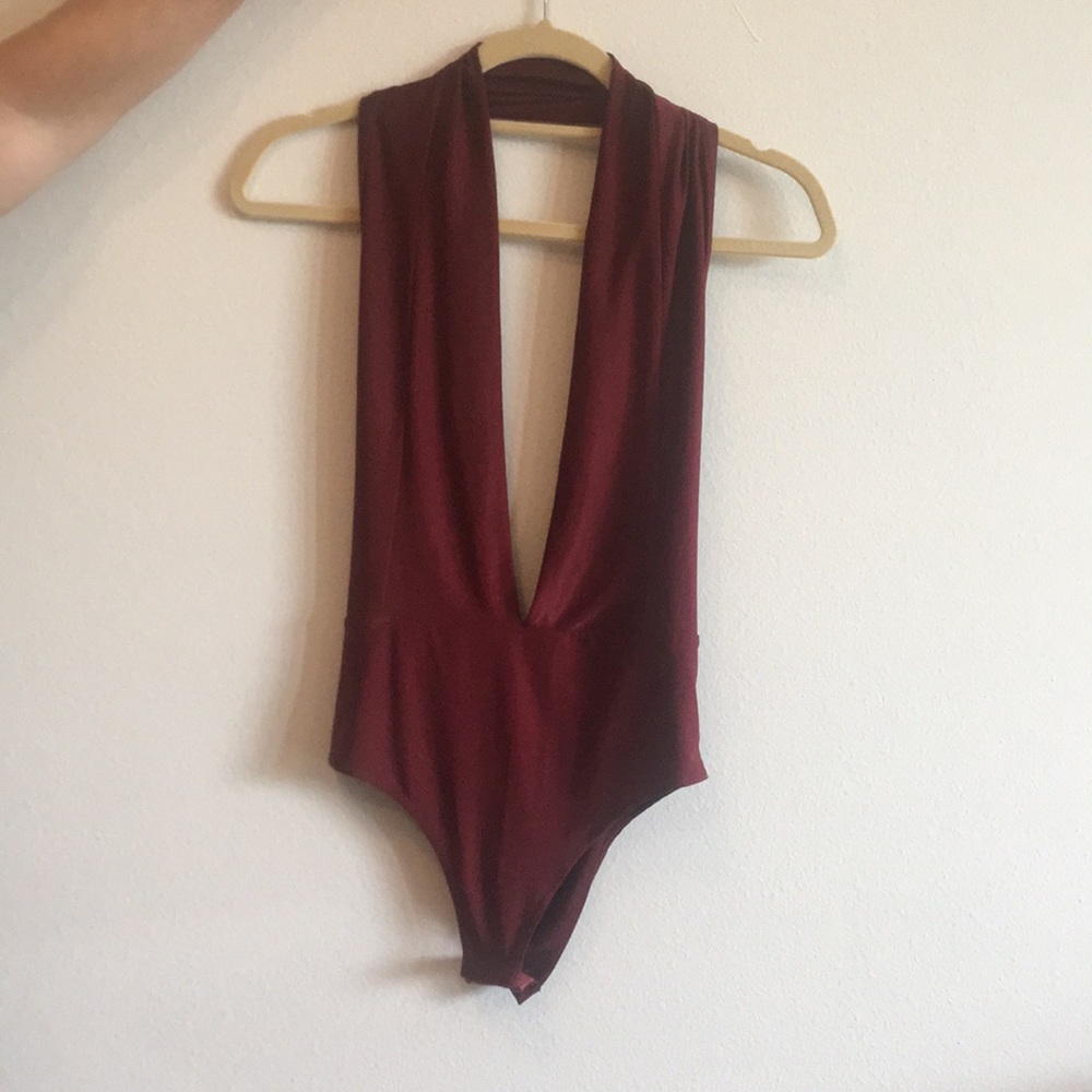 Maroon bodysuit